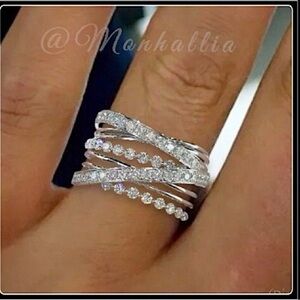 Simulated diamond ring